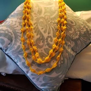 Handmade crochet necklace fashion